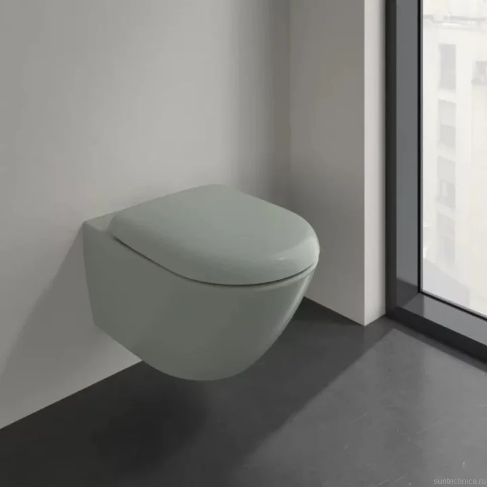 Унитаз подвесной Villeroy & Boch Antao утренняя зелень