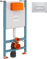 Система инсталляции для унитазов VitrA V-Fix Core 732-5800-01 с кнопкой смыва Root Square 740-2280 хром