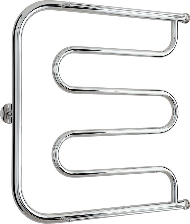 Полотенцесушитель водяной Стилье Тандем 2П 60x60 см, глянцевый хром, E-образный