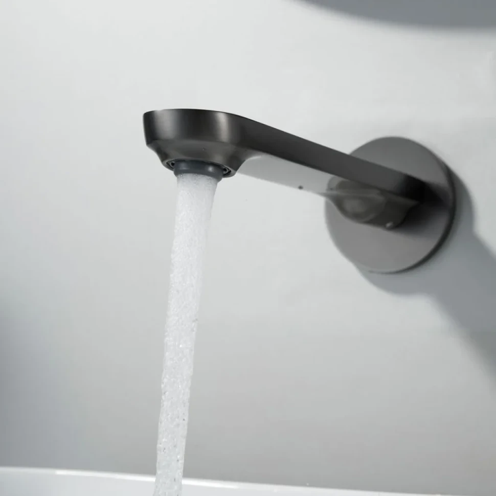 Смеситель для раковины/умывальника встраиваемый Shevanik S4341T, оружейная сталь