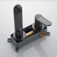 Смеситель для раковины/умывальника встраиваемый Shevanik S4341T, оружейная сталь