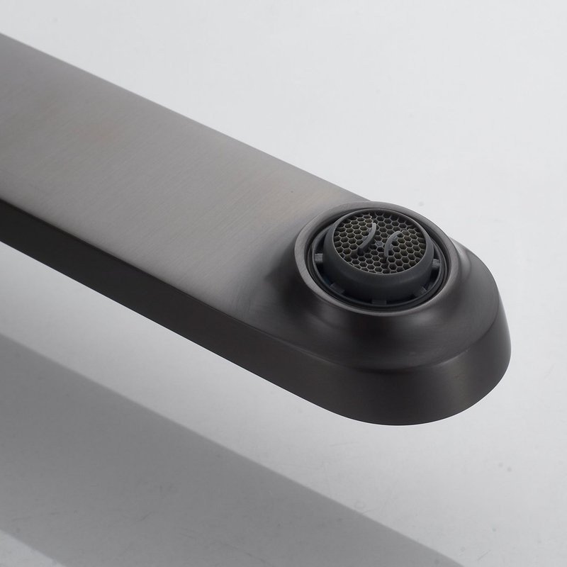 Смеситель для раковины/умывальника встраиваемый Shevanik S4341T, оружейная сталь