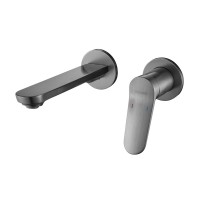 Смеситель для раковины/умывальника встраиваемый Shevanik S4341T, оружейная сталь