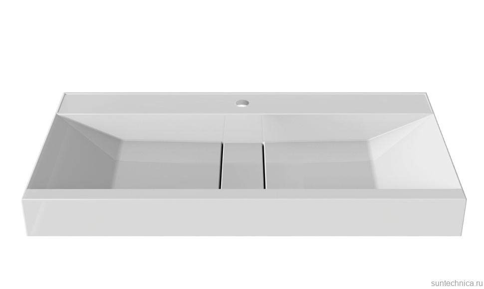 Тумба с раковиной Belux Базель 100 напольная, голубой малахит матовый