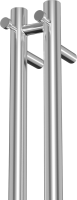 Полотенцесушитель электрический Bauedge Stella R 8х80, нержавеющая сталь полированная