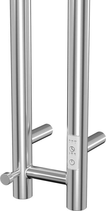 Полотенцесушитель электрический Bauedge Stella R 8х80, нержавеющая сталь полированная