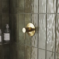 Встраиваемый смеситель для душа и ванны Paini Cox 78PJ690 С ВНУТРЕННЕЙ ЧАСТЬЮ, матовое золото