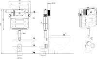 Смывной бачок скрытого монтажа Allen Brau Pneumatic 9.11104.20