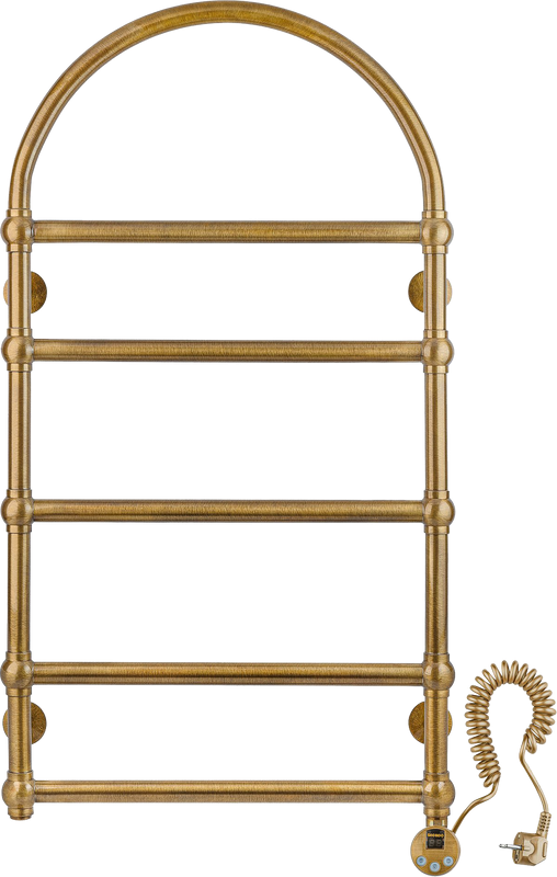 Полотенцесушитель электрический Secado Римини 4603777478995 105x55 см, подключение справа, бронза, лесенка, латунь