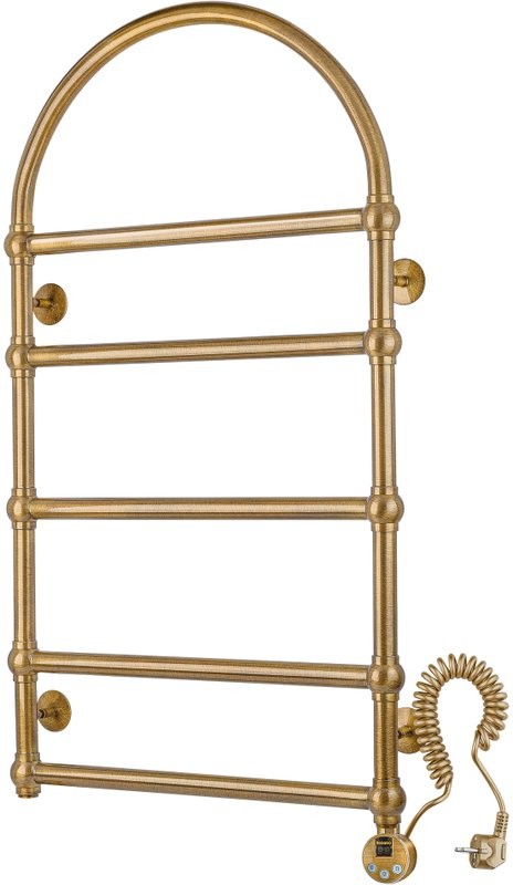 Полотенцесушитель электрический Secado Римини 4603777478995 105x55 см, подключение справа, бронза, лесенка, латунь