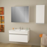 Тумба с раковиной Dreja Grace 90 подвесная, белый глянец