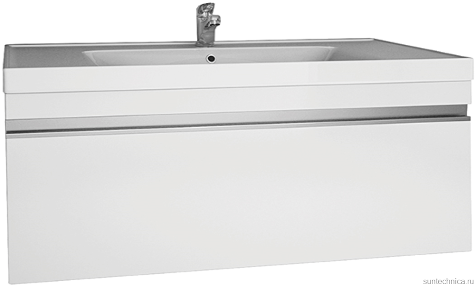 Тумба с раковиной Dreja Grace 90 подвесная, белый глянец