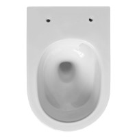 Унитаз подвесной Abber Bequem AC1128 безободковый, с микролифтом, белый