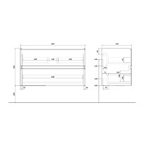 Тумба с раковиной SanStar Lavanti 100 подвесная, дуб вотан, раковина Фостер