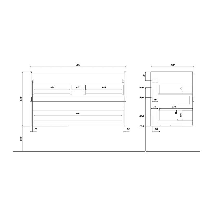 Тумба с раковиной SanStar Lavanti 100 подвесная, дуб вотан, раковина Фостер