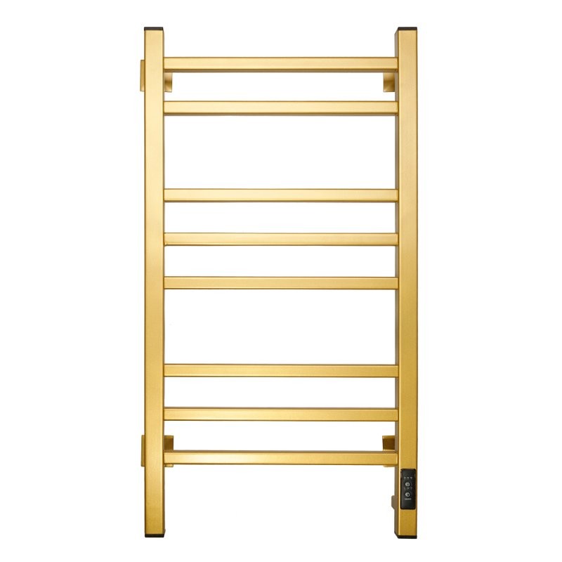 Полотенцесушитель электрический Comfysan Verona-K EC-8 80x45 см, подключение справа, слева, матовое золото, лесенка, из стали