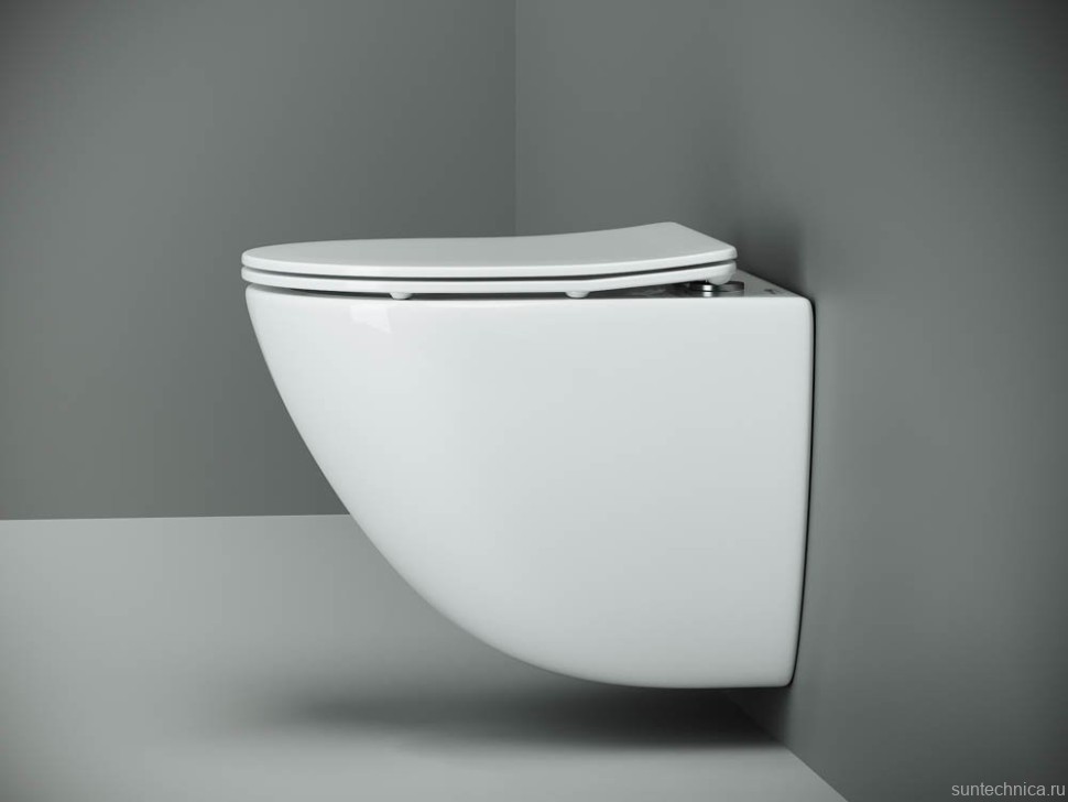 Комплект Ceramicanova Унитаз подвесной Mono CN1905 безободковый, с микролифтом + Инсталляция Balance CN121001MB с кнопкой Circle матовой черной