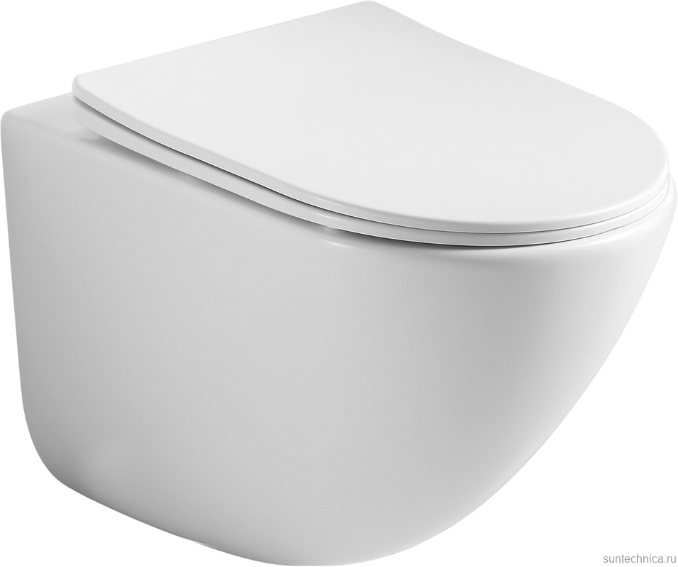 Комплект Ceramicanova Унитаз подвесной Mono CN1905 безободковый, с микролифтом + Инсталляция Balance CN121001MB с кнопкой Circle матовой черной