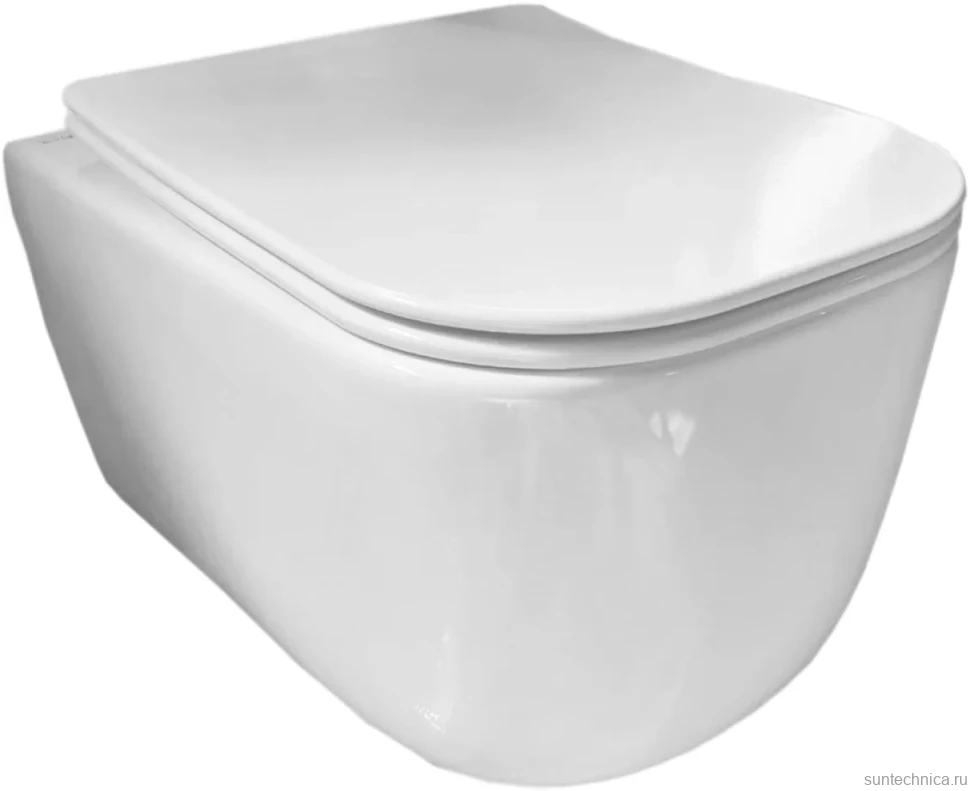 Унитаз подвесной Ceramicanova New Day CN3005 с микролифтом, безободковый