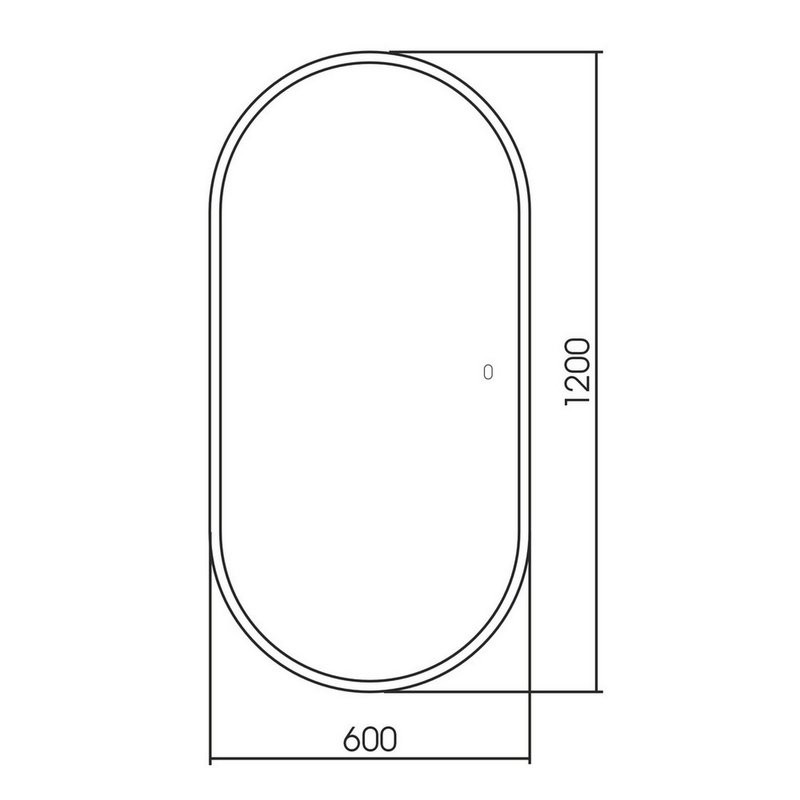 Зеркало Abber Kontur AG6303SL-1.2 120х60 см, с подсветкой