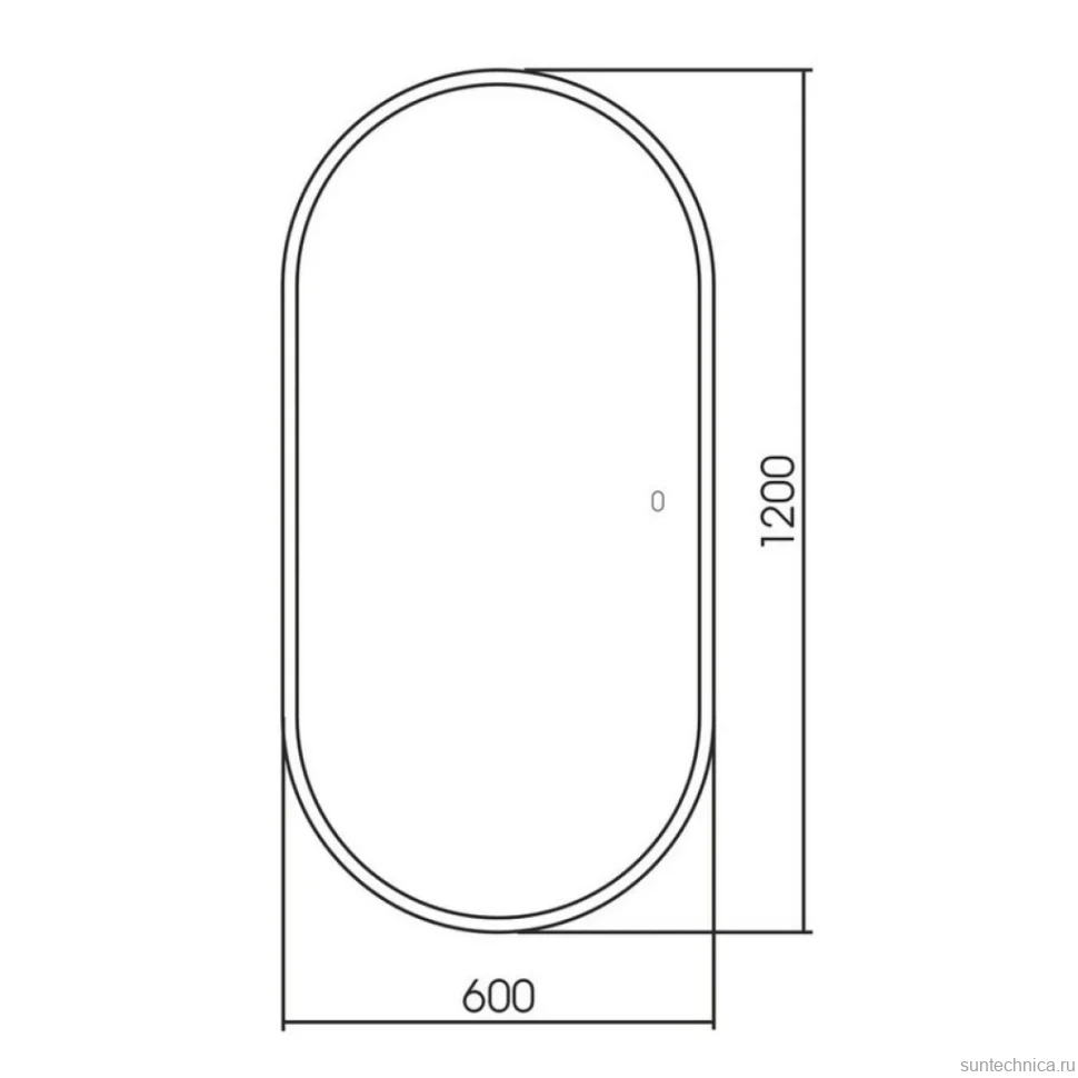 Зеркало Abber Kontur AG6303SL-1.2 120х60 см, с подсветкой