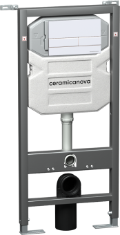 Система инсталляции для унитазов Ceramica Nova Envision Flat CN1002W кнопка белая