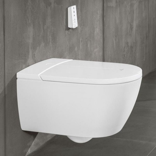 Умный унитаз подвесной Villeroy & Boch Viclean V0E100R1 альпийский белый, с функцией биде