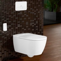 Умный унитаз подвесной Villeroy & Boch Viclean V0E100R1 альпийский белый, с функцией биде