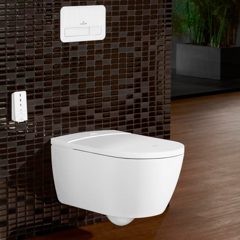 Умный унитаз подвесной Villeroy & Boch Viclean V0E100R1 альпийский белый, с функцией биде