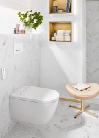 Умный унитаз подвесной Villeroy & Boch Viclean V0E100R1 альпийский белый, с функцией биде