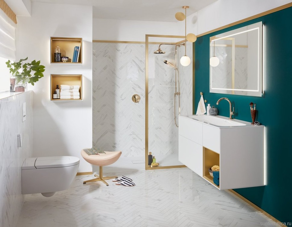 Умный унитаз подвесной Villeroy & Boch Viclean V0E100R1 альпийский белый, с функцией биде