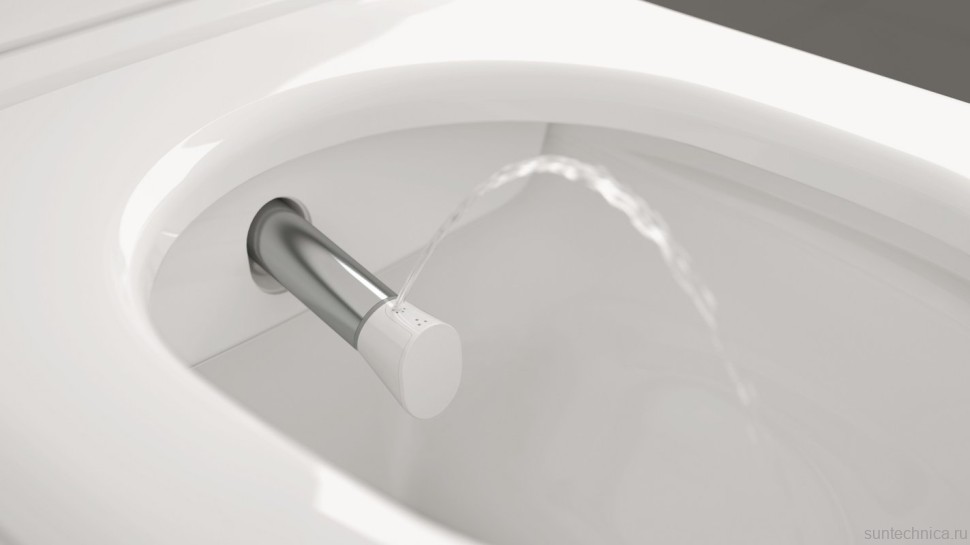 Умный унитаз подвесной Villeroy & Boch Viclean V0E100R1 альпийский белый, с функцией биде