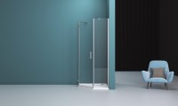 Душевой уголок BelBagno Kraft P-1-90-C-Cr L
