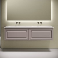 Тумба с раковиной Sancos Very 160 подвесная, doha soft, раковина CN7023wx