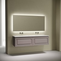 Тумба с раковиной Sancos Very 160 подвесная, doha soft, раковина CN7023wx