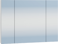 Мебель для ванной комнаты СаНта Родос 90 напольная, с ящиками и дверками, глянцевая белая