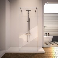 Душевая перегородка Veconi Korato KR90GR-100-01-C4 100 см, профиль брашированный графит, стекло прозрачное