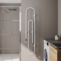 Полотенцесушитель электрический Bauedge Wall Clip AF0015 30x150, белый матовый