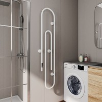 Полотенцесушитель электрический Bauedge Wall Clip AF0015 30x150, белый матовый