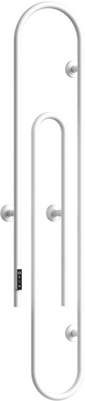 Полотенцесушитель электрический Bauedge Wall Clip AF0015 30x150, белый матовый