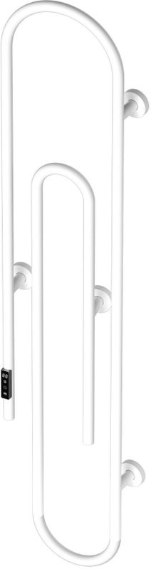 Полотенцесушитель электрический Bauedge Wall Clip AF0015 30x150, белый матовый