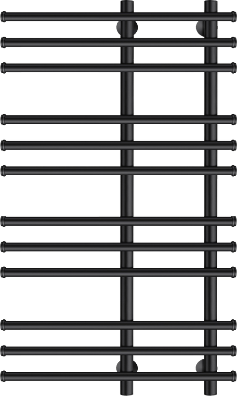 Полотенцесушитель электрический Secado Турин 3 100x55 см, подключение справа, матовый черный, лесенка