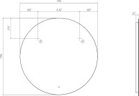 Мебель для ванной комнаты Velvex Mondi 80 акация темная