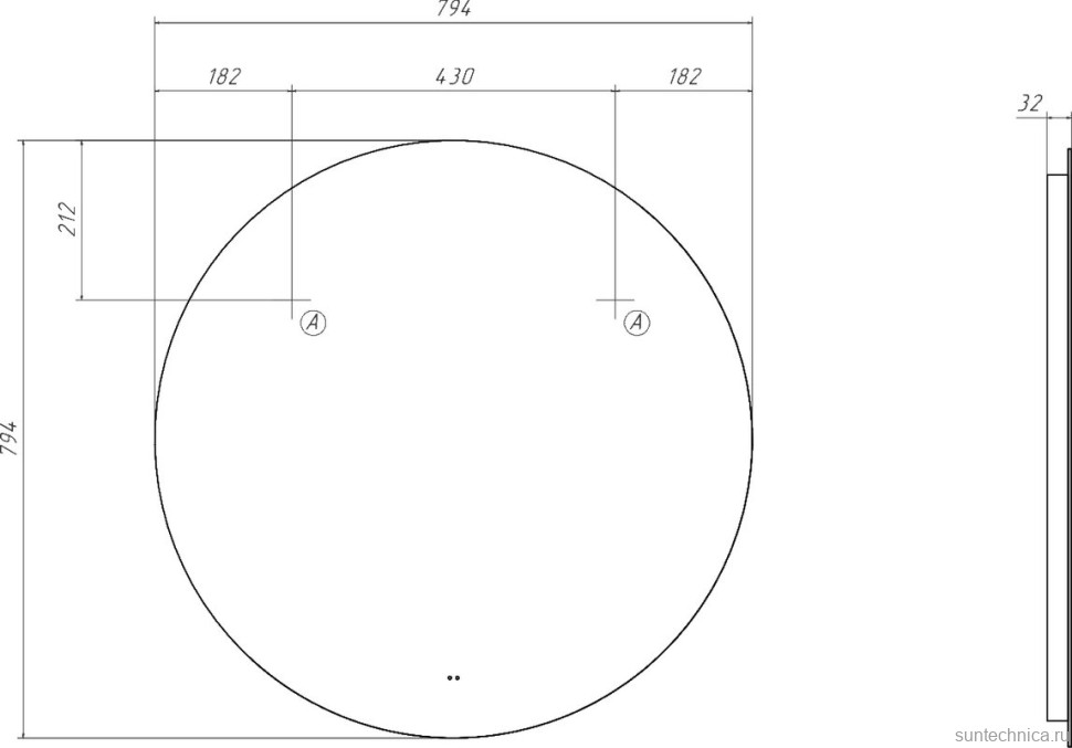 Мебель для ванной комнаты Velvex Mondi 80 акация темная