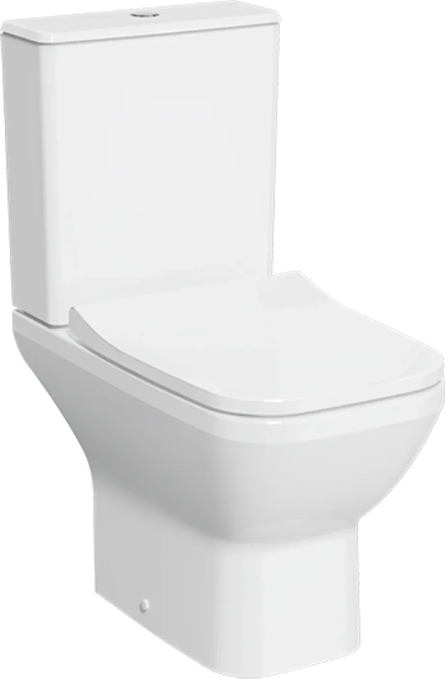 Унитаз-компакт напольный VitrA Integra Square Open-Back 9833B003-7205 с микролифтом