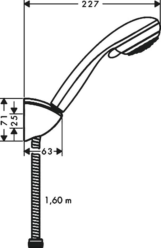Душевой гарнитур Hansgrohe Crometta 85 Variojet 27559000 Porter'C