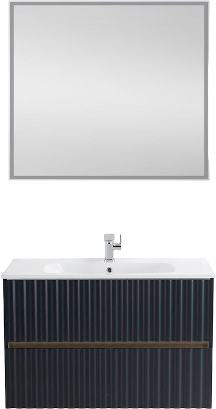 Мебель для ванной комнаты Art&Max Elegant 90 серая