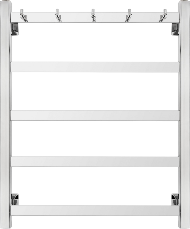 Полотенцесушитель электрический Secado Корсико 1 К R 65x55 см, подключение справа, хром, лесенка