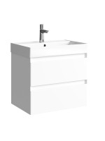 Тумба под раковину без столешницы Aqwella 5 stars Geometria 65 подвесная, 2 ящика, белая