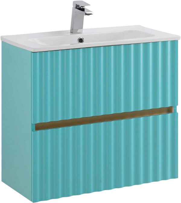 Тумба с раковиной Art&Max Elegant 60 подвесная, светло-зеленая